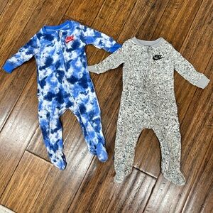 Nike Footie Zipper PJ’s - Size 9M